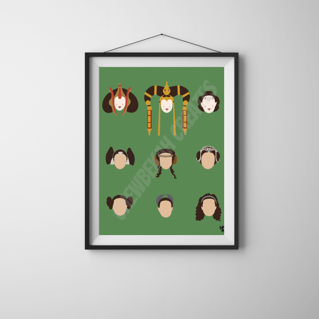 Queen Hairstyles 8x10 Print