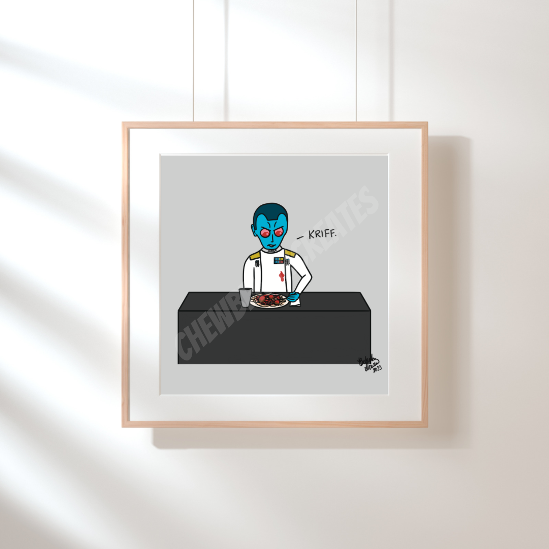 Messy Grand Admiral 5x5 print