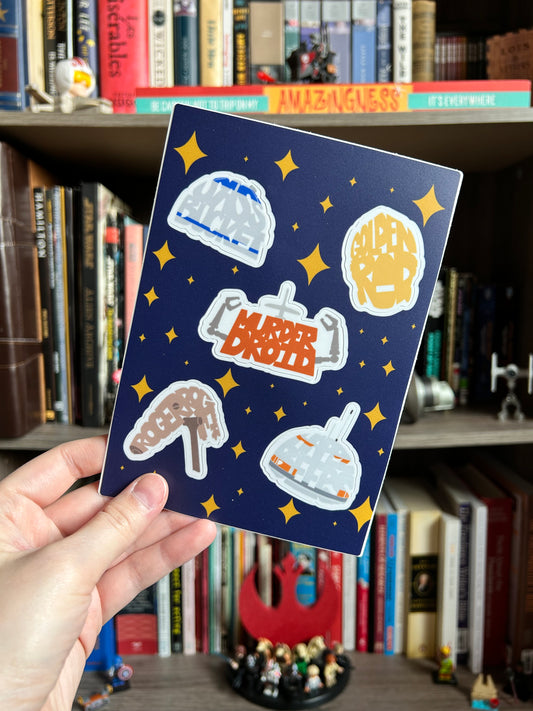 Quirky Robots Sticker Sheet