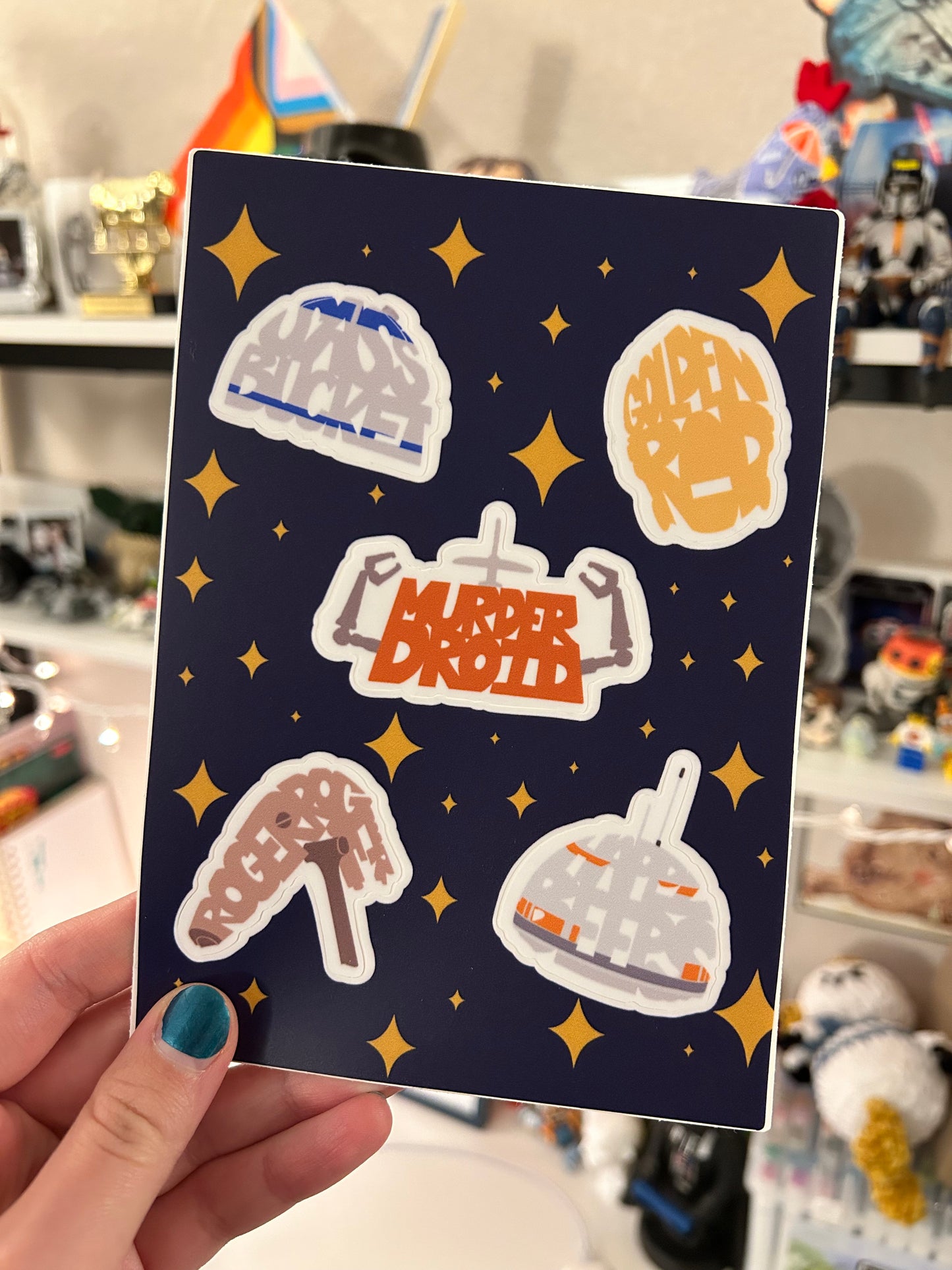 Quirky Robots Sticker Sheet