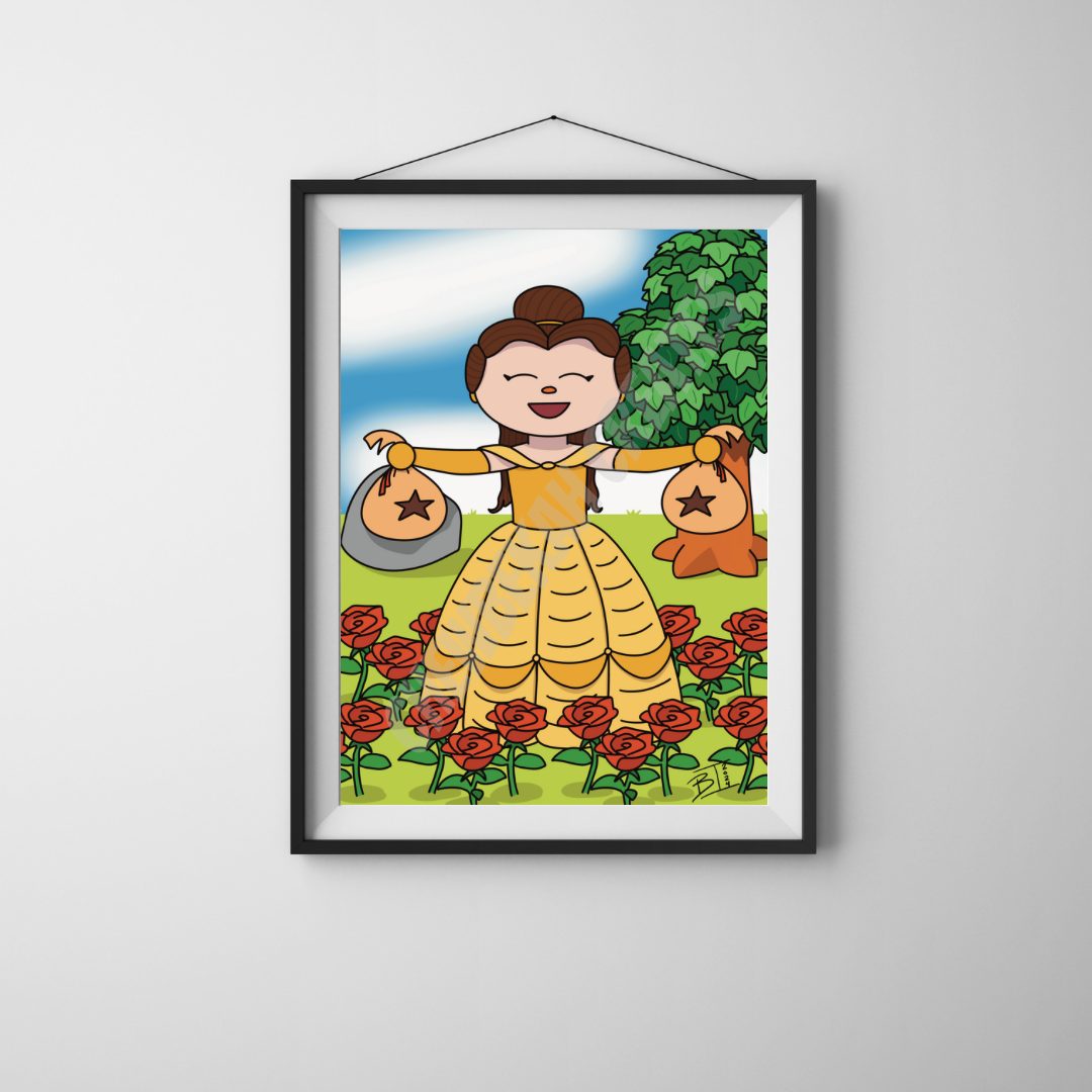 Belle with Bells 8x10 Print