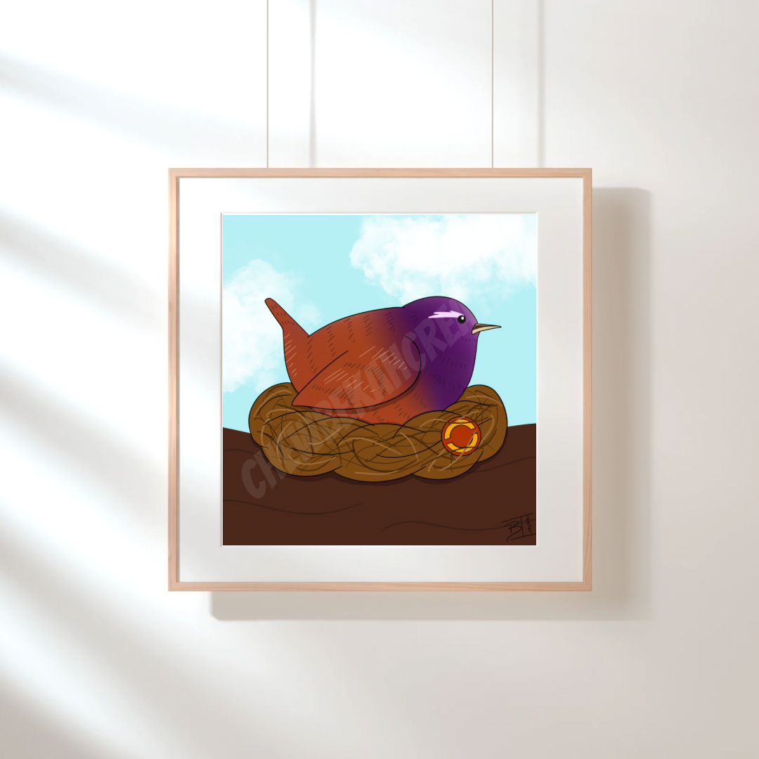 Sabine WREN 5x5 print