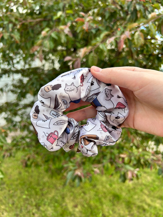 Books & Cats Scrunchie
