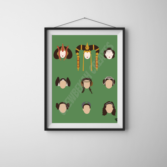 Queen Hairstyles 8x10 Print