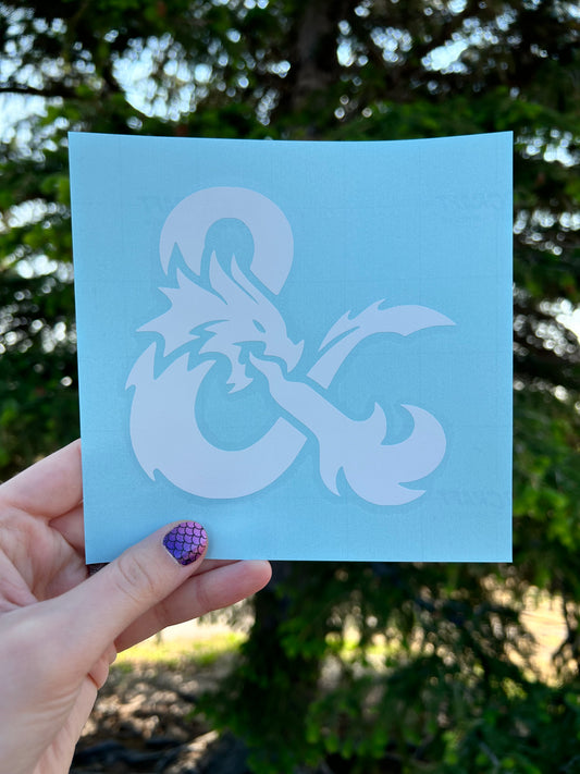 D&D Ampersand Decal