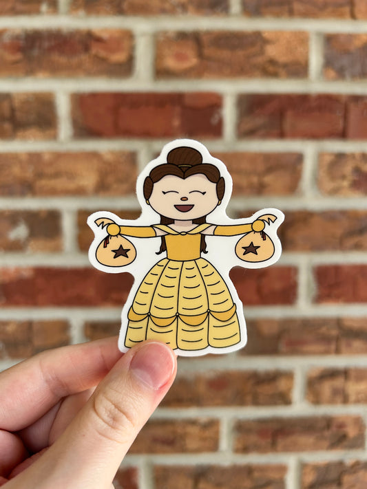 Belle with Bells Sticker