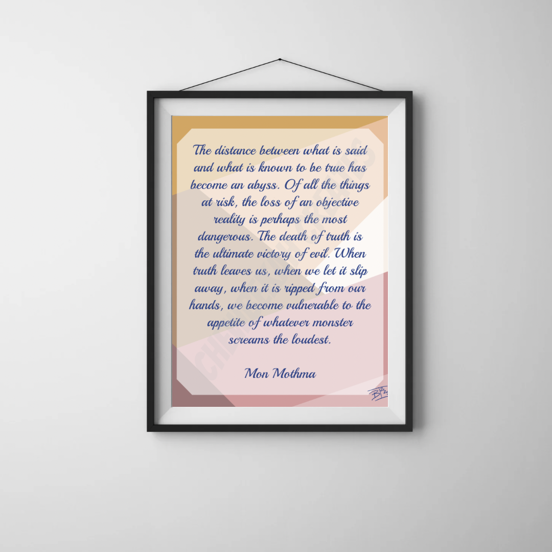 Mothma Speech 8x10 Print
