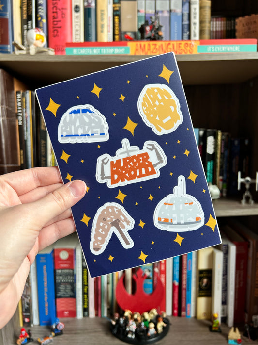 Quirky Robots Sticker Sheet