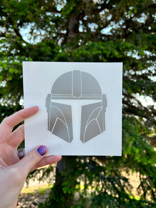 Mando Helmet Decal