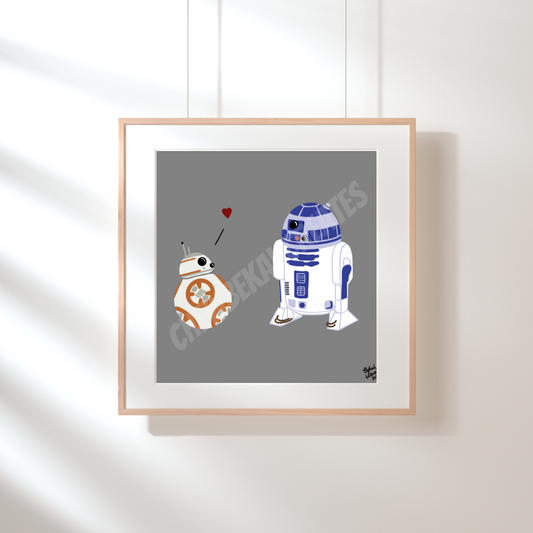 Quirky Robot Buddies 5x5 print
