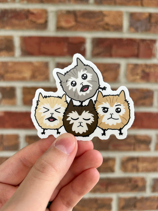 Loth-kittens Sticker