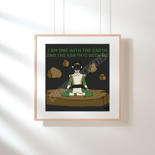One With the Earth 5x5 print