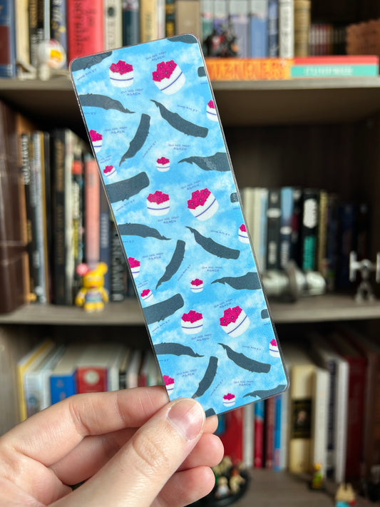 Whales & Petunias Bookmark