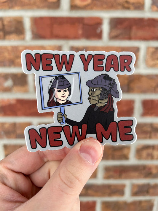 New Year New Me Sticker