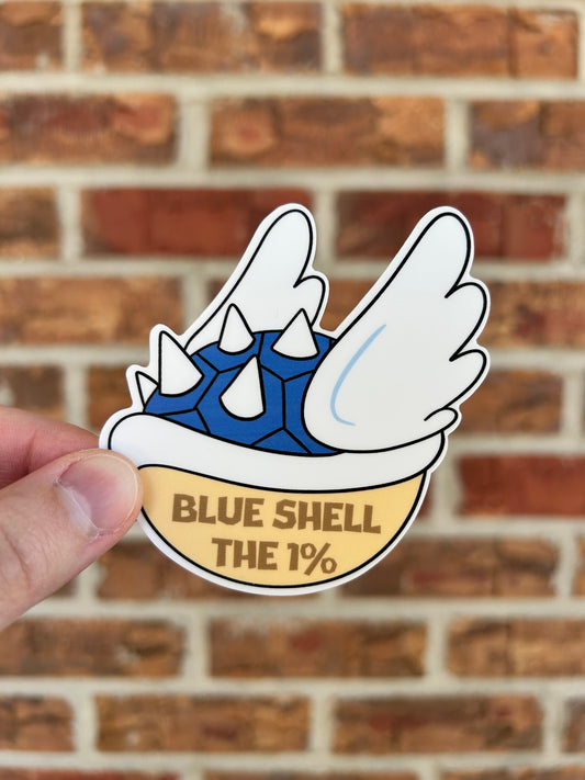 Blue Shell the 1% Sticker